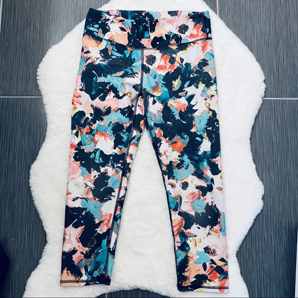 Fabletics Floral Midrise Athletic Leggings